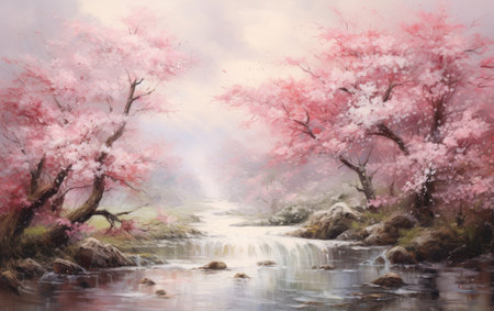 Capturing Cherry Blossoms in Full Bloomの素材