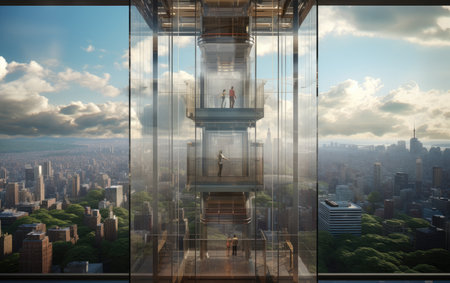 Ascend in Style Skyscraper Elevator Innovationの素材