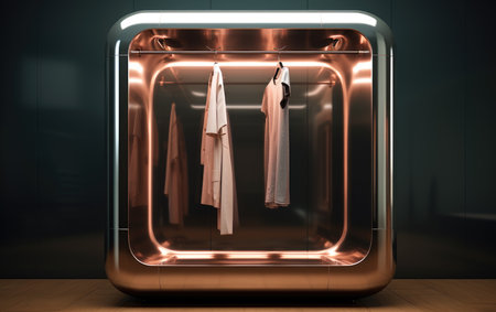 Innovative Wardrobe Metallic Almirah Sanitizerの素材