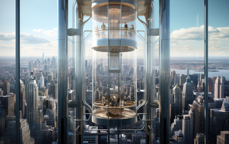 Ascend in Style Skyscraper Elevator Innovationの素材