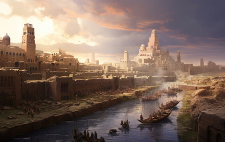 Sumerian Urban Life Strolling in Ancient Urukの素材