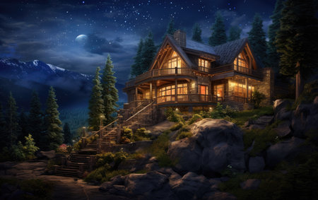 Alpine Escape Secluded Cabin Getawayの素材