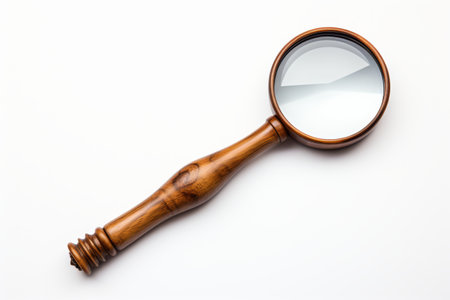 Handcrafted Wooden Lens Holder Isolated on Transparent Backgroundの素材