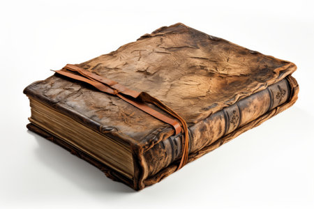 Vintage Scripted Tome Isolated on Transparent Backgroundの素材