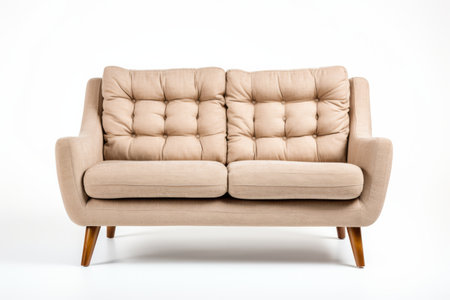 Neutral Lounge Furniture Isolated on Transparent Backgroundの素材