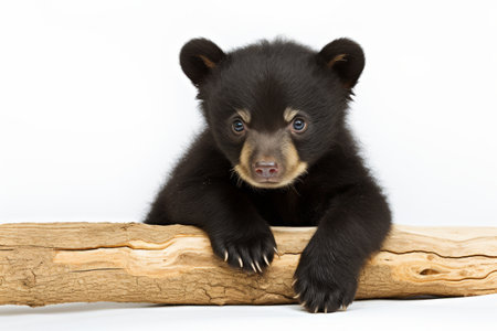 Adorable Sun Bear Cub Isolated on Transparent Backgroundの素材