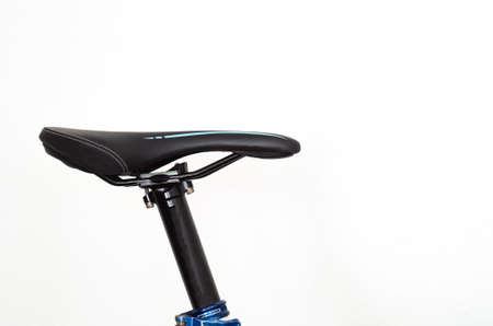 Bike saddle against white backdropの写真素材