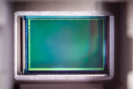 Bayer pattern APSC photo sensor close up shot sensor exposed macro close up 2019の写真素材