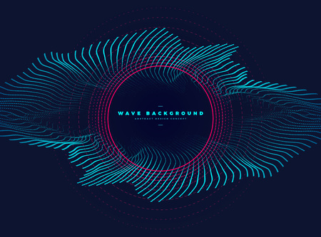 abstract particle with elliptical eye shapeのイラスト素材