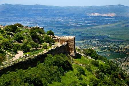 A view from the hill at the green valleyの写真素材