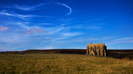 Chapel front view with sunny weatherの写真素材