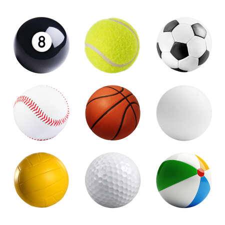 Many different ballsの写真素材