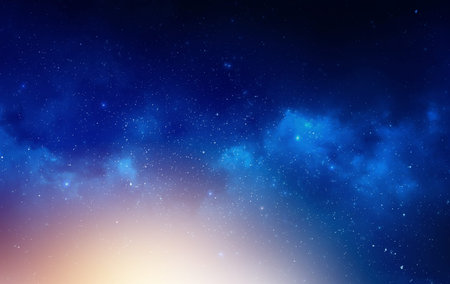 Galaxy Universe background starsの写真素材
