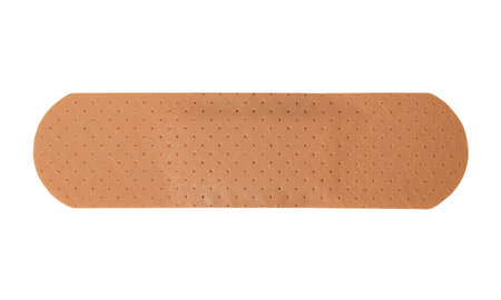 adhesive plaster isolated on white
