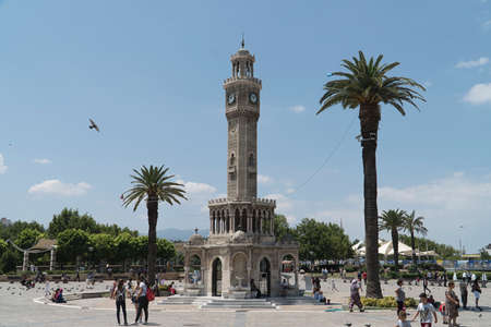 IZMIR, TURKEY - Clock Tower at the Konak Squareのeditorial素材