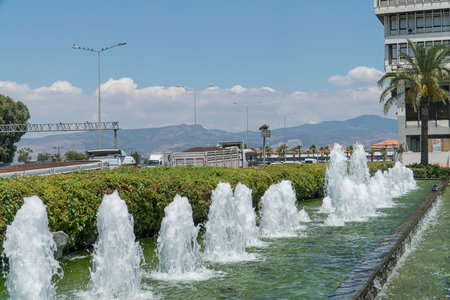 Izmir Konak Square Fountainの写真素材