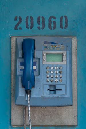 Public Payphone at streetの写真素材