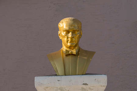 Statue of Mustafa Kemal Ataturk, founder of the Republic of Turkeyの写真素材