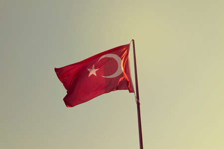 Turkish flagの写真素材