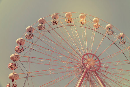 Ferris wheel at an amusement parkのeditorial素材