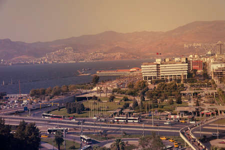 Izmir gulf and konak squareのeditorial素材