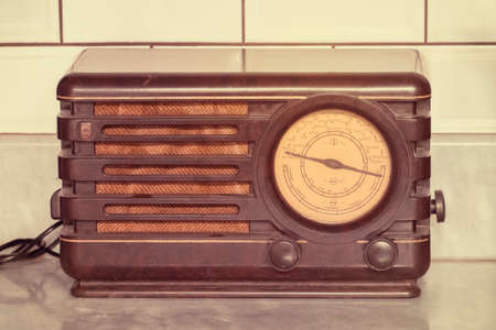 Antique radio / Old radioの写真素材