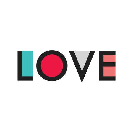 LOVE vector illustration designのイラスト素材
