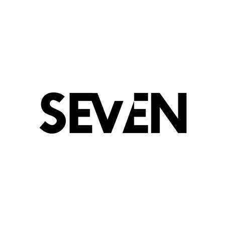 Seven logo vector design.のイラスト素材