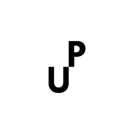 UP logo vector designのイラスト素材
