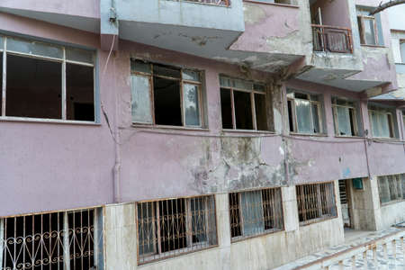 old ruined abandoned buildingの写真素材