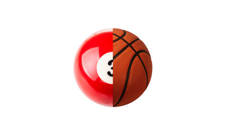 Billiard and basketballの写真素材