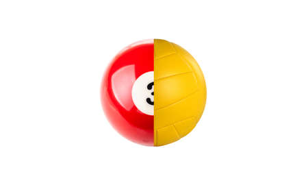 Billiard and volleyballの写真素材