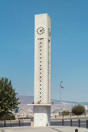 blue sky and clock tower