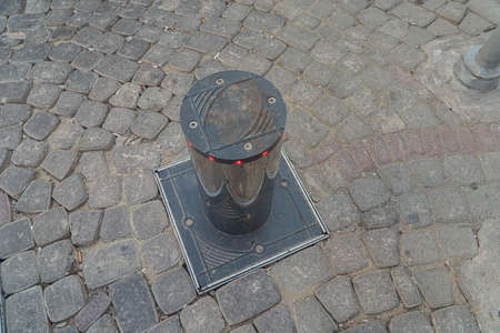 barrier to the vehicle entryの写真素材