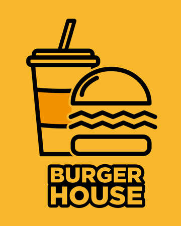 The Burger House logoのイラスト素材