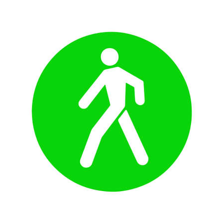 traffic lights green pedestrian iconのイラスト素材