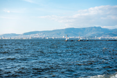 view of izmir gulfの写真素材