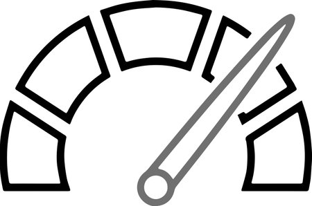 internet speed icon and speed test