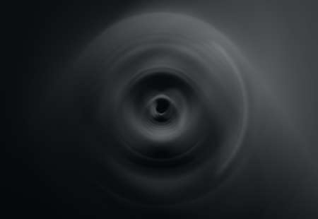 circular shape on black backgroundの写真素材