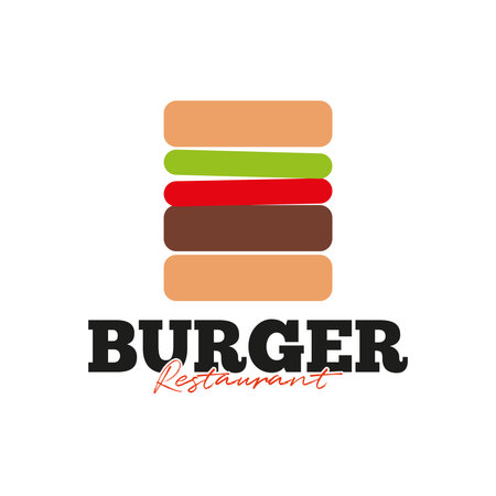The Burger House logo vector designのイラスト素材