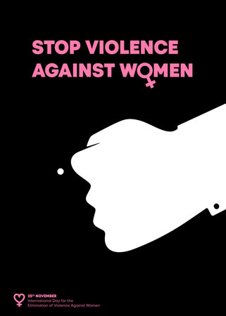 stop violence against womenのイラスト素材