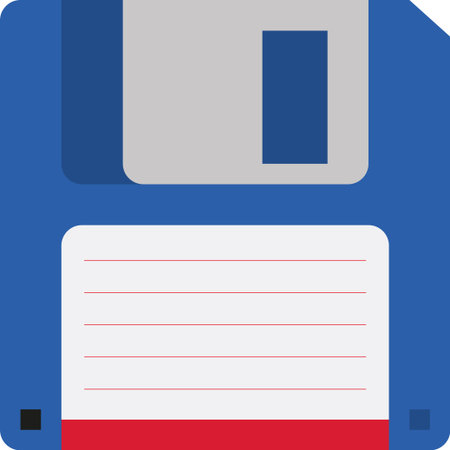 computer floppy and old 3.5 inch diskのイラスト素材