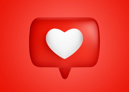 The red heart shaped placemark