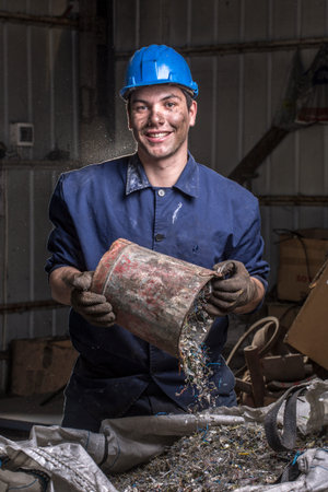 Junkyard worker