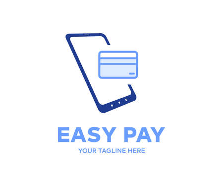 Online shopping smartphone technology  design. Paying phone using NFC technology vector design and illustration.のイラスト素材