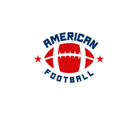 American football ball   design. Active game, Sport Concept, Ball in sports american football popular sport competition to find winner vector design and illustration.のイラスト素材