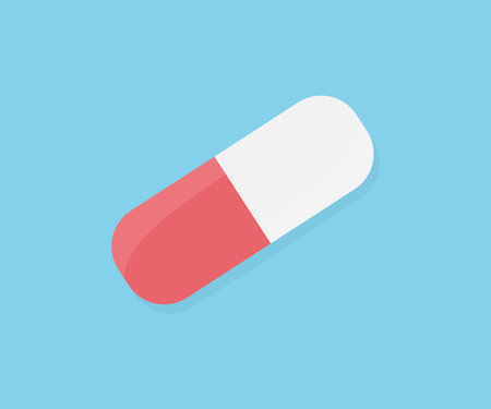 Capsule pill, antibiotic , Medicine Capsule logo design. Drug or medicine, Herb capsule, Nutritional Supplement, Vitamin Pill. Healthcare and medical, healthy food supplement.のイラスト素材