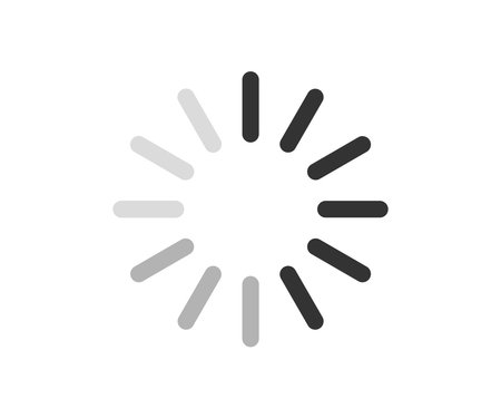 Loading, Buffer loader or preloader, Download or Upload logo design. Simple web download, round buffer download progress and line upload or file transfer waiting bar vector designのイラスト素材