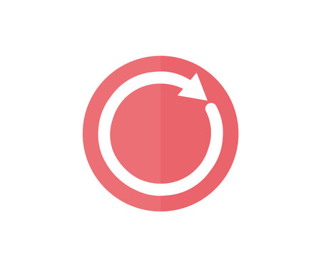 Reboot concept. Restarting technology. Technical updating logo design. Restart, Refresh, Reboot symbol  vector design and illustration.のイラスト素材