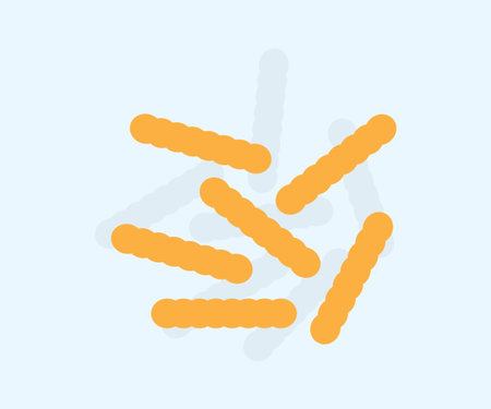Bacteria Streptococcus thermophilus logo design. Probiotics, Microbiota.Bifidobacterium....